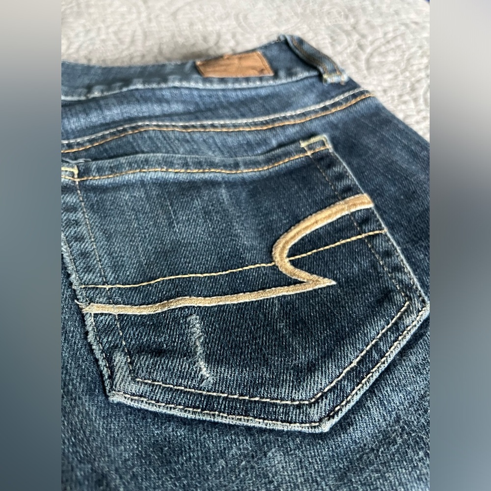 American Eagle Artist Jeans | Low Rise, Flair | size 4 long